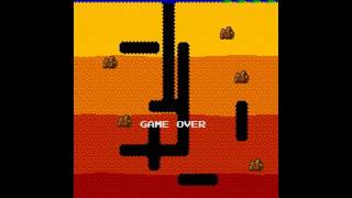 Dig Dug Arcade  Game Over 60fps [upl. by Ellehs]