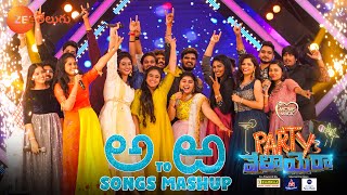 Sa Re Ga Ma Pa ICONS New Year Event Performance  అ To ఱ Songs Mashup  Party ki Velayera ZeeTelugu [upl. by Ahtilat268]