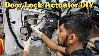 Door Lock Actuator Replacement DIY BMW E46 [upl. by Enovahs]