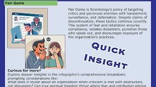 Fair Game  Scientology Quick Insights Infographic [upl. by Pearlman825]