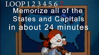 Learn the States and Capitals in 24 minutes Wakkos practice loops Using the science of memory [upl. by Llewoh]