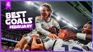 REAL MADRID  BEST GOALS FEBRUARY 2024 [upl. by Edelson]