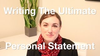 How To Write A Killer UCAS Personal Statement [upl. by Gudrun]