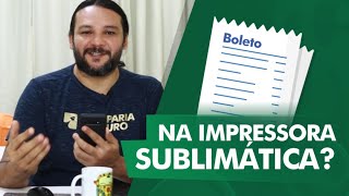 Posso imprimir documentos com tinta sublimática [upl. by Navis]