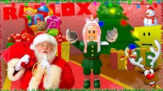 ROBLOX Escape Santas Workshop Christmas Obby [upl. by Yaras]