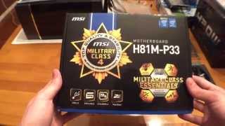 MSI H81MP33 motherboard Overview [upl. by Eikcim]