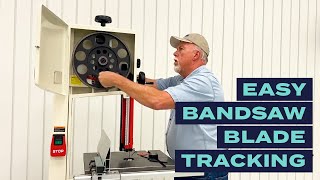 How To Easy Bandsaw Blade Tracking [upl. by Asimaj726]