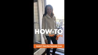 HowTo For You Storm Door Retractable Screen  Andersen Windows [upl. by Joela]