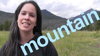 How to Say MOUNTAIN and SENTENCE  American English [upl. by Mell455]