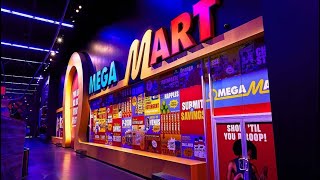 Omega Mart by Meow Wolf in Area 15 Full WalkThrough Las Vegas Nevada 2021 [upl. by Hadwin563]