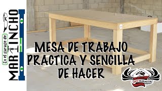 Como Construir una Mesa de Trabajo [upl. by Johnsson492]