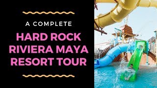 A Complete Hard Rock Riviera Maya Resort Tour  Marcie in Mommyland [upl. by Shatzer]