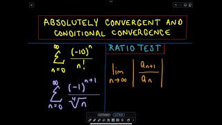 Absolute Convergence Conditional Convergence and Divergence [upl. by Nytsud382]