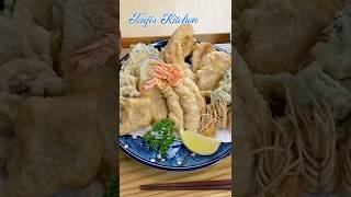 Making Tempura 〜天ぷら〜 Shorts  easy Japanese home cooking recipe [upl. by Bakemeier813]