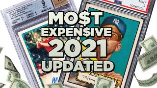 Most Valuable Sports Cards in the World ALL TIME 2021 UPDATE Expensive [upl. by Nordine]