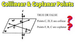 Collinear Points and Coplanar Points [upl. by Akinimod]