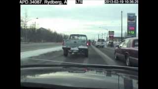 Anchorage Police Dashboard Camera Car Chase and Shooting [upl. by Ainirtac]