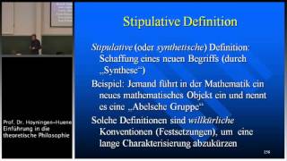 Einführung in die Theoretische Philosophie 11 Vorl Teil I [upl. by Emyaj]