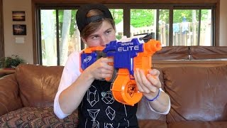 Nerf NStrike Elite HyperFire Unboxing and Review [upl. by Ahsinirt]