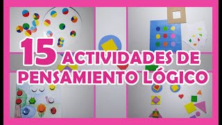 15 ACTIVIDADES DE PENSAMIENTO LÓGICO [upl. by Gilboa]