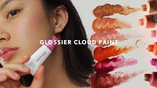 Glossier Cloud Paint Swatches  Haley Kim [upl. by Atima]