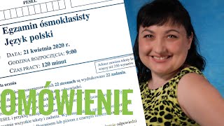 Egzamin ósmoklasisty z polskiego 2020 Omówienie arkusza [upl. by Tessa]