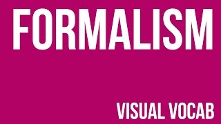 Formalism defined  From GoodbyeArt Academy [upl. by Hollington]