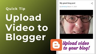 Upload Video to your Blogger blog [upl. by Theo]