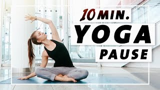 Yoga Flow Anfänger und Mittelstufe  10 Minuten Entspannung Dehnung amp Kraft [upl. by Suidualc]