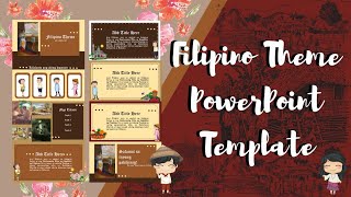 Filipino Theme PowerPoint Template Free🍑  ppt21 [upl. by Airdna]