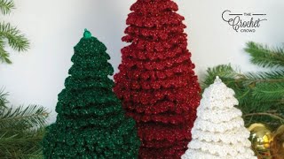 Crochet Christmas Tree Pattern  EASY  The Crochet Crowd [upl. by Descombes]