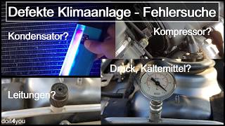 Klimaanlage kühlt nicht mehr  Fehlersuche  How to  DIY  TUTORIAL [upl. by Weinert]