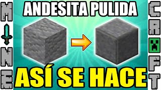 COMO HACER ANDESITA EN MINECRAFT [upl. by Zacks631]