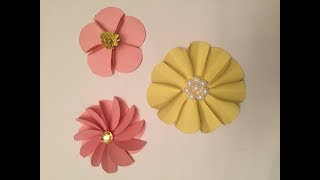 DIY Flores de cartulina o papel fáciles económica y hermosas [upl. by Evelunn830]