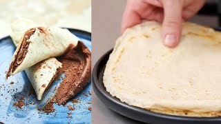 veganes Pfannkuchen Rezept  mit cremiger SchokoDattelCreme [upl. by Cain]