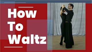 How to Waltz dance for beginners  The Progressive basic step [upl. by Nuahsyt]