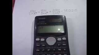 how to calculate Internal Rate of Return IRR by Calculator  IRR [upl. by Hillel]