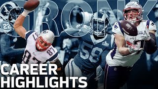 Rob Gronkowskis POWERFUL Career Highlights  NFL Legends [upl. by Palm]