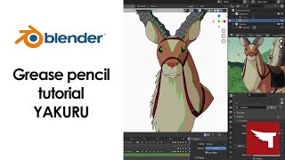 Blender Grease Pencil Tutorial  YAKURU  Blender 291 [upl. by Friederike853]