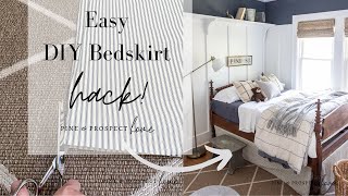 Easy DIY Bedskirt Hack [upl. by Ambur]