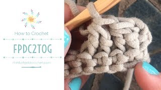 Front Post Double Crochet 2 Together FPdc2tog  Learn to Crochet  Stitch Explorer Saturdays [upl. by Rocca]