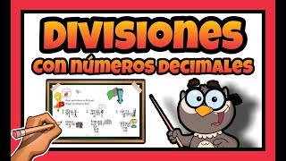 🔴 Como hacer DIVISIONES con DECIMALES PARA NIÑOS [upl. by Arabelle188]