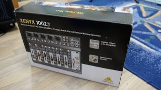 Behringer XENYX 1002B Unboxing and Test [upl. by Pinebrook]