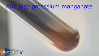 Decomposition of Potassium ManganateVII [upl. by Vassell]