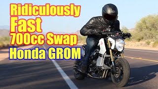 The 700CC Honda Grom FIRST RIDE [upl. by Anet]