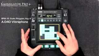 Korg Kaossilator Pro  Electronica [upl. by Johnston9]