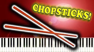 CHOPSTICKS  Piano Tutorial [upl. by Kosiur]