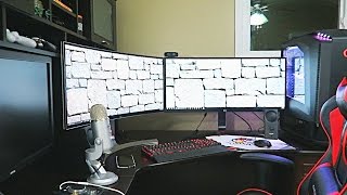 DOUBLE CURVED MONITOR SETUP [upl. by Sawyer]