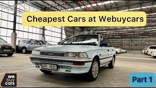 Cheapest Cars at Webuycars  Part 1 [upl. by Giesser955]