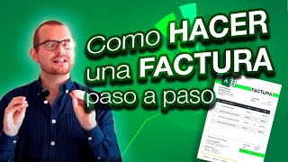 Como hacer una factura con Excel paso a paso [upl. by Drandell]